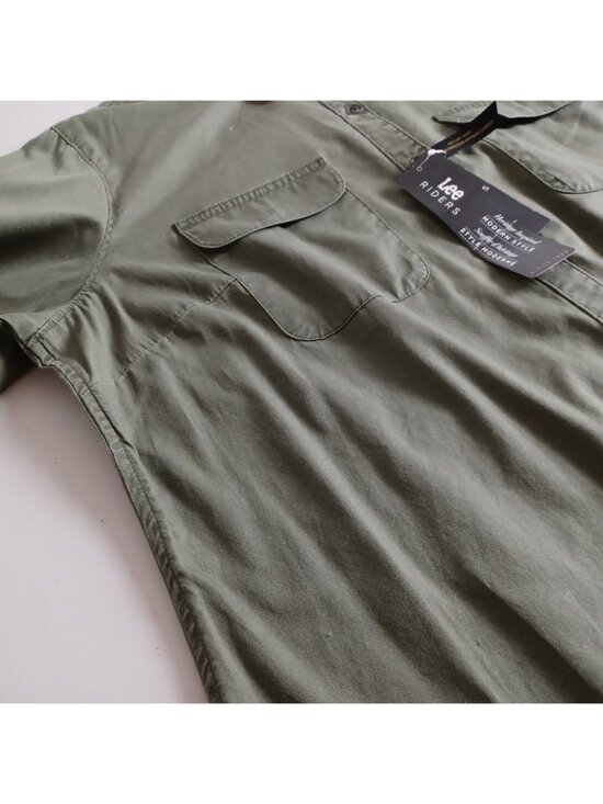 Lee Riders Cotton Button-front Utility Shirt - Picture 4 of 16